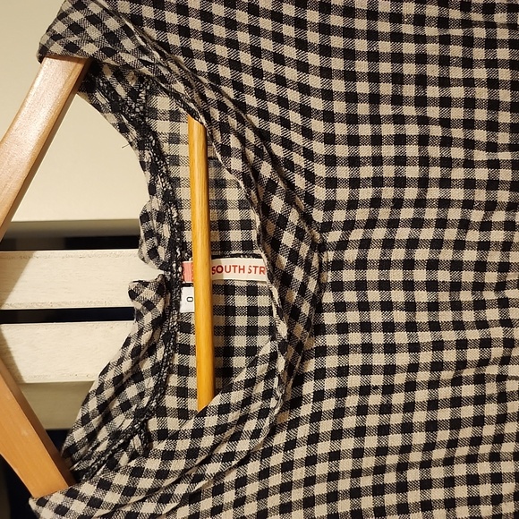 South street linen gingham midi dress 100% linen size 0 (US 6/8) - Picture 10 of 10